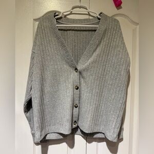 ALO Yoga cardigan small oversized grey good condition